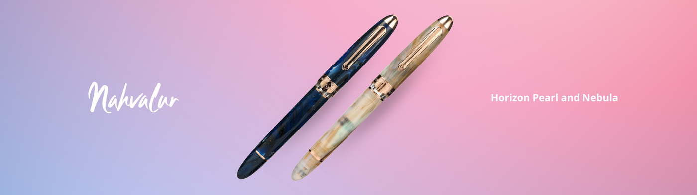 Nahvalur Horizon Pearl and Nebula Fountain Pen Collection