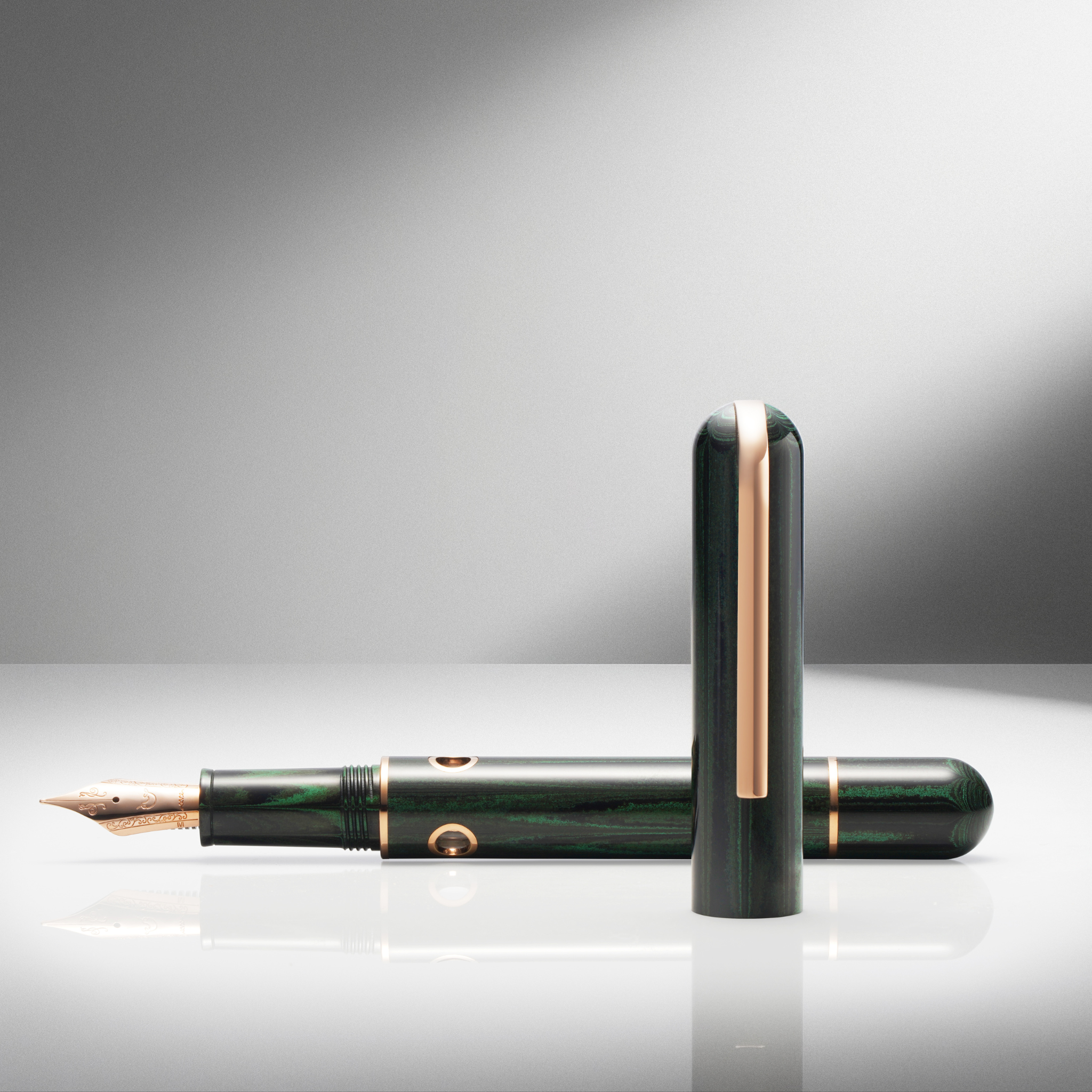 Nahvalur Nautilus Chelonia Green Fountain Pen Collection