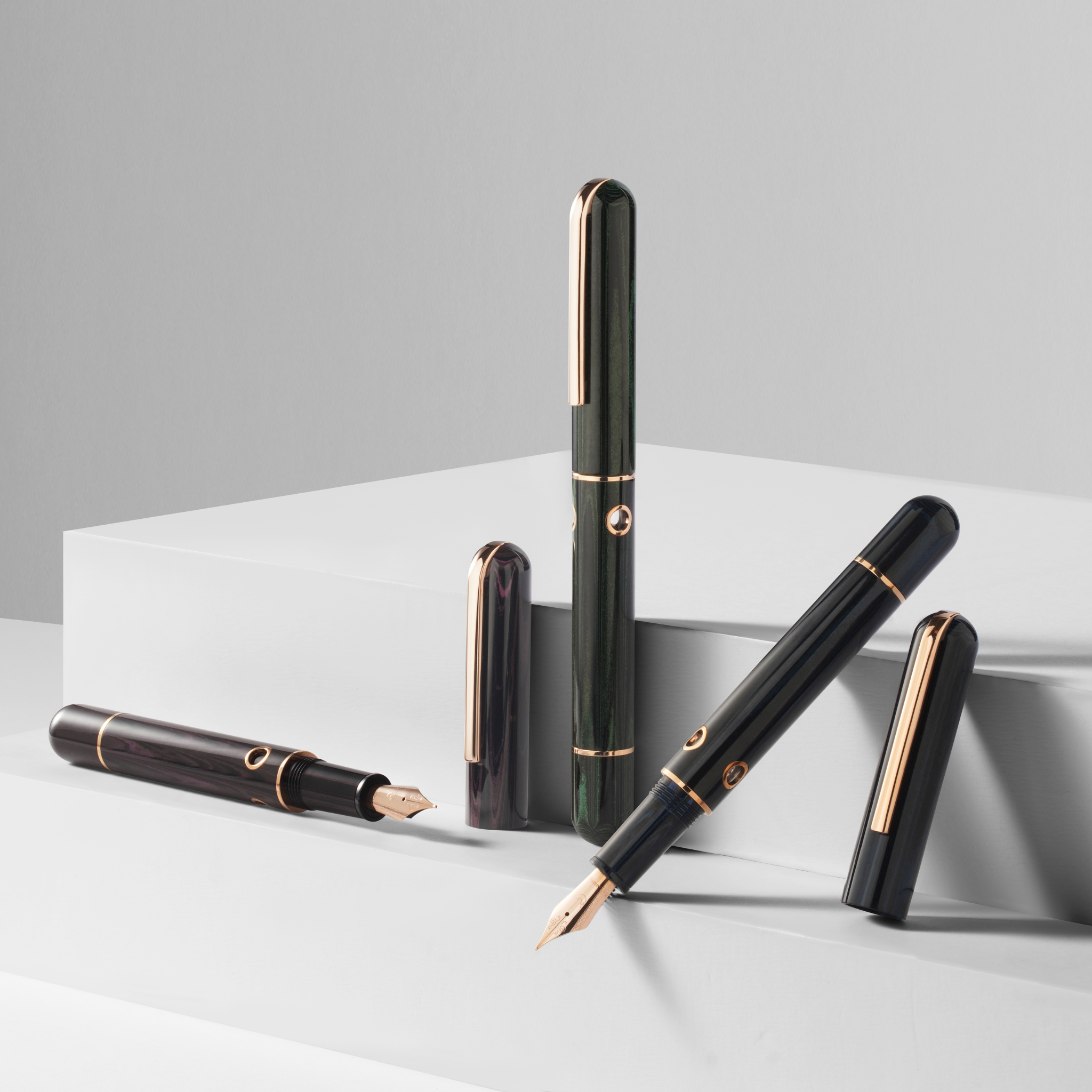 Nahvalur Nautilus Stylophora Berry Fountain Pen Collection