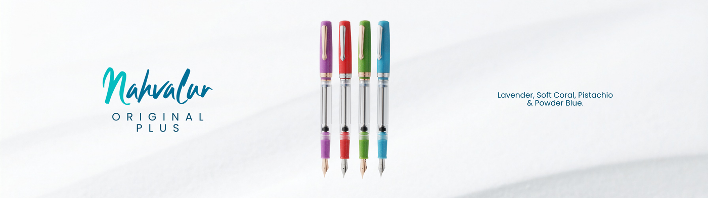 Nahvalur Original Plus Lavender, Soft Coral, Pistachio & Powder Blue Fountain Pens Collection