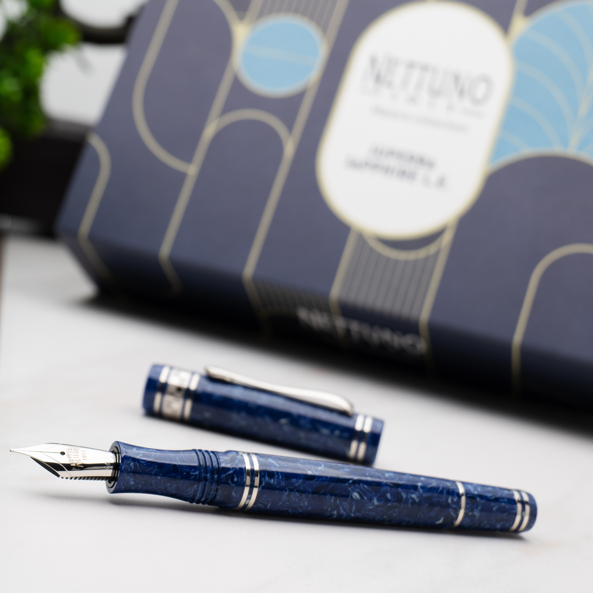 Nettuno Superba Sapphire Blue Fountain Pen