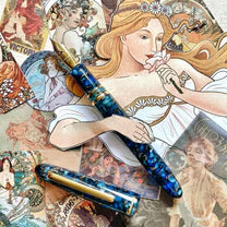 Esterbrook Estie Nouveau Bleu Nouveau Bleu with Gold Trim - Fountain Pen