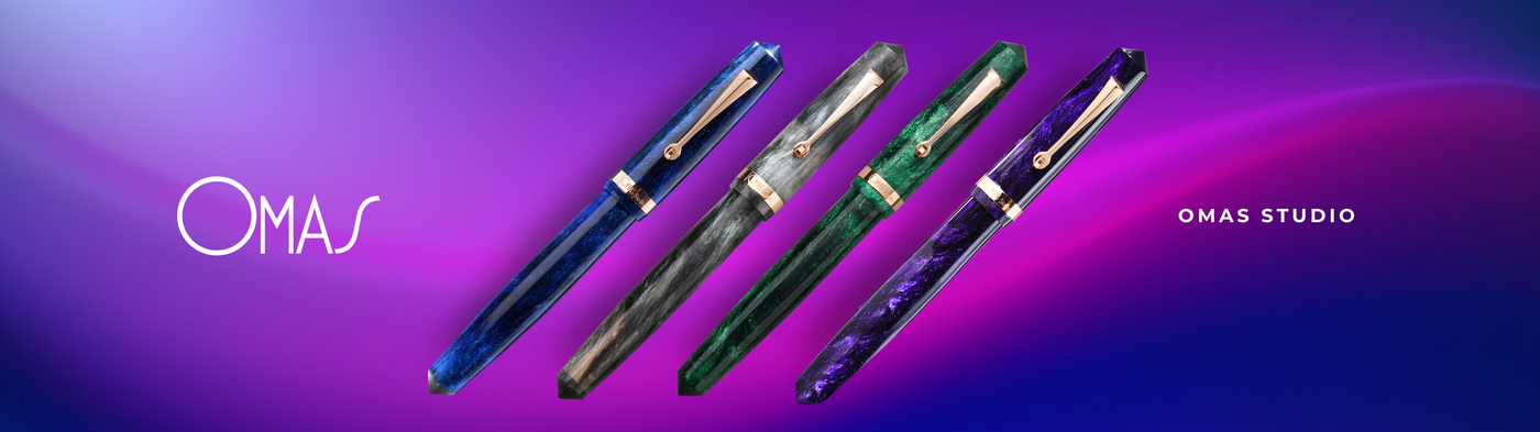 OMAS Studio Gold Trim Fountain Pen Collection