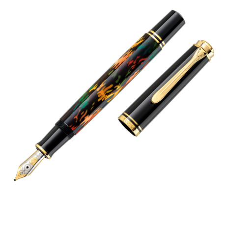 Pelikan M600 Art Collection Glauco Cambon Black/Multi-Colored Barrel - Fountain Pen