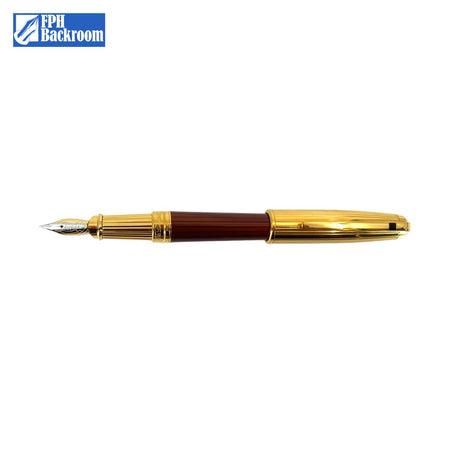 ST Dupont Olympio Chairman Amber " Laque de Chine " Fountain Pen