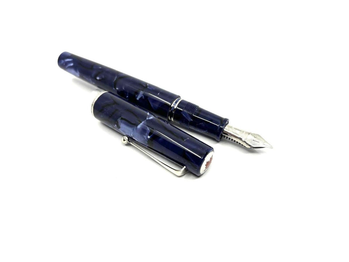 ASC Bologna Medio Blue la Royale Celluloid Exclusive for Canada- Fitted with Nakaya Nib!