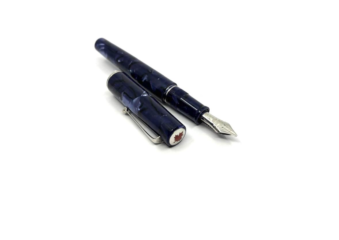 ASC Bologna Medio Blue la Royale Celluloid Exclusive for Canada- Fitted with Nakaya Nib!