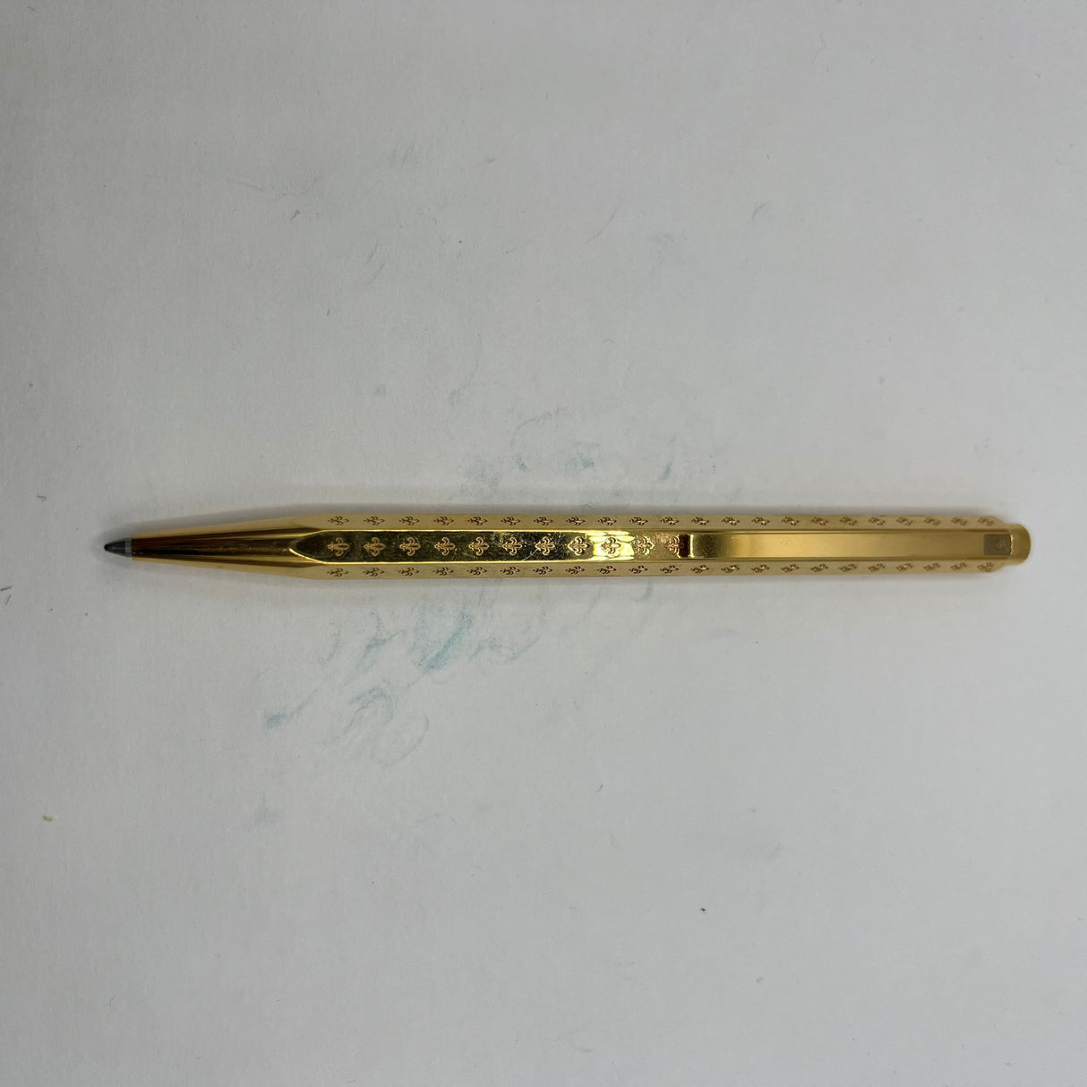 Caran D ache Ecridor Gold Plated Special EDITION " Fleur de Lys " Ball Pen