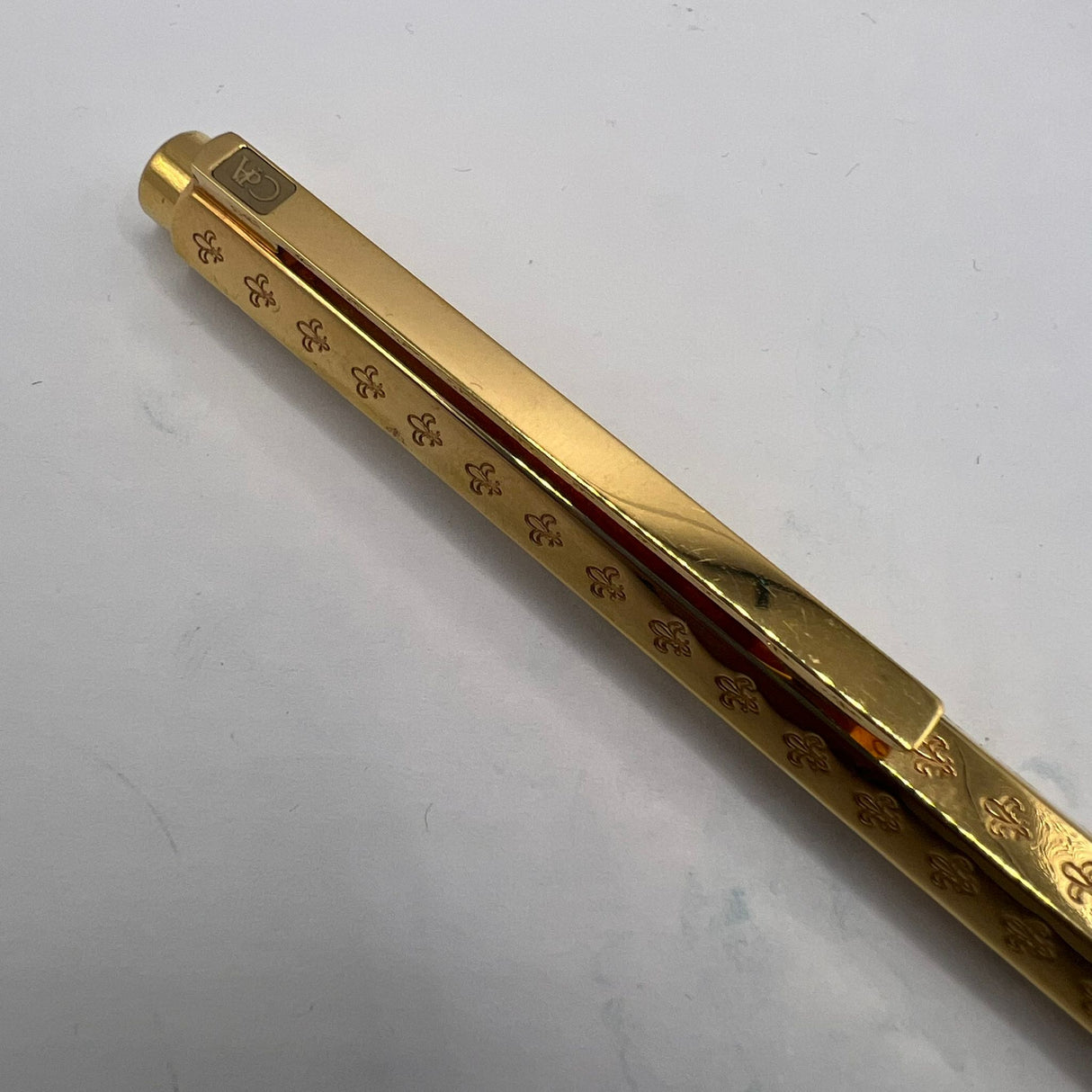 Caran D ache Ecridor Gold Plated Special EDITION " Fleur de Lys " Ball Pen