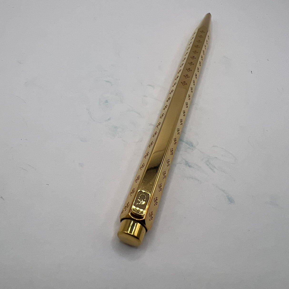 Caran D ache Ecridor Gold Plated Special EDITION " Fleur de Lys " Ball Pen
