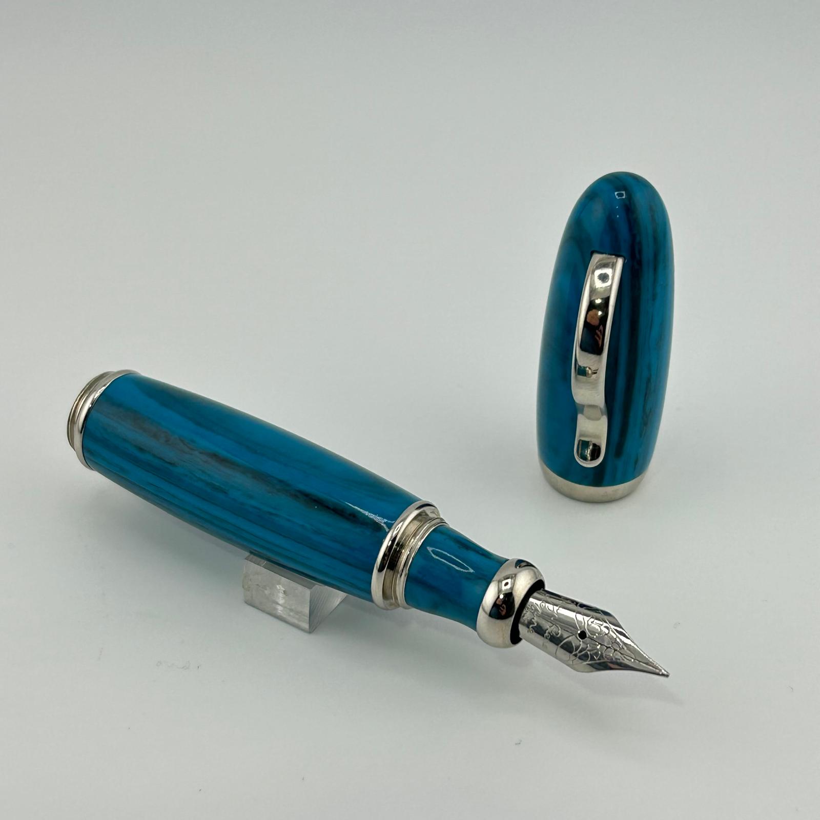 Jean Pierre Lepine Attila Blue Miniature Pen - Fountain Pen