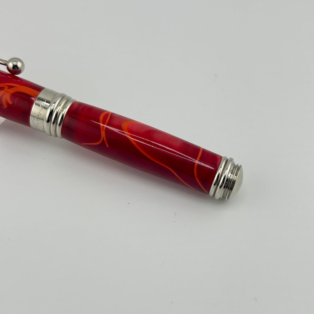 Jean Pierre Lepine Indigo Red Swirl Miniature Pen - Fountain Pen