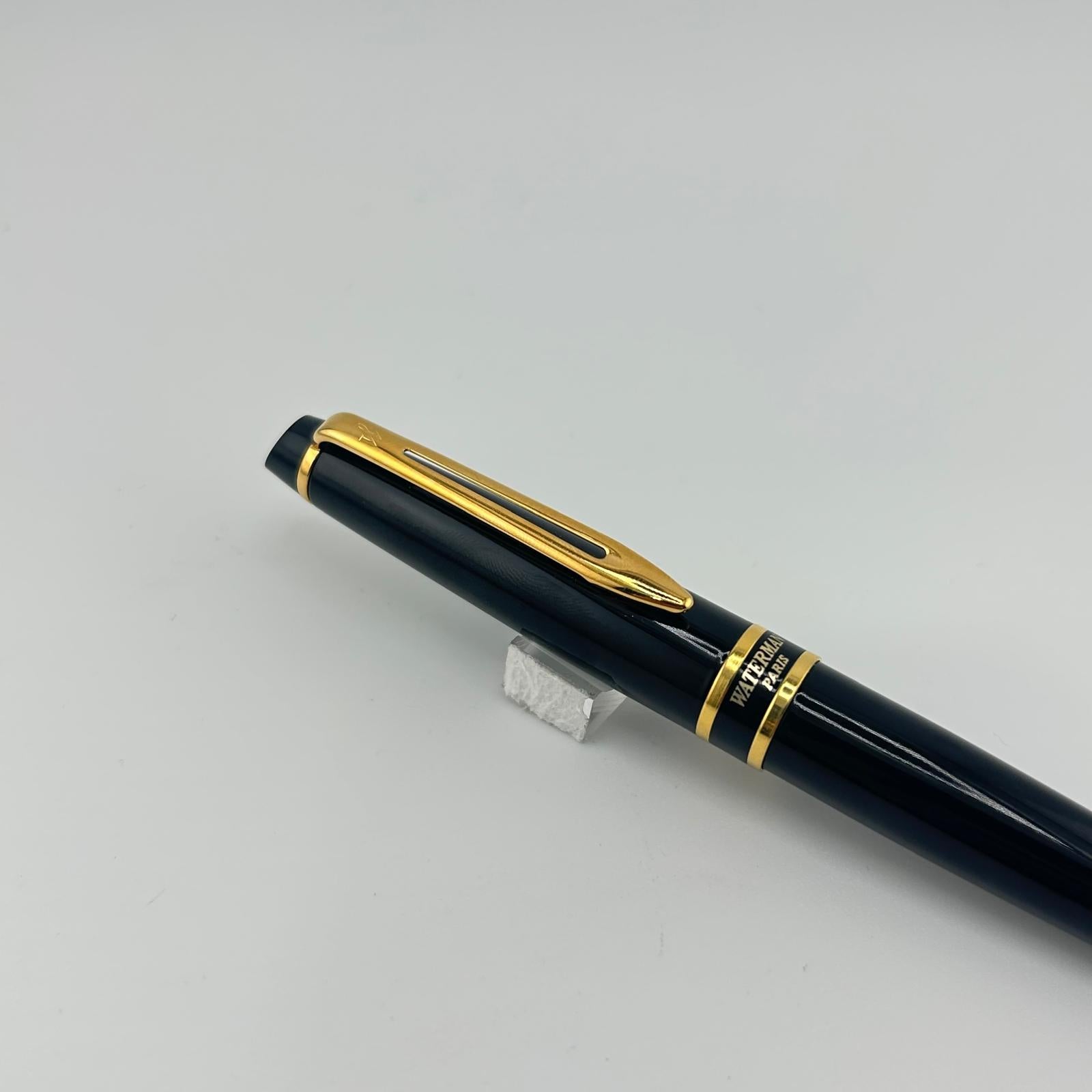 Waterman Expert Black Gold Trim Circa 2000 - Ball Pen
