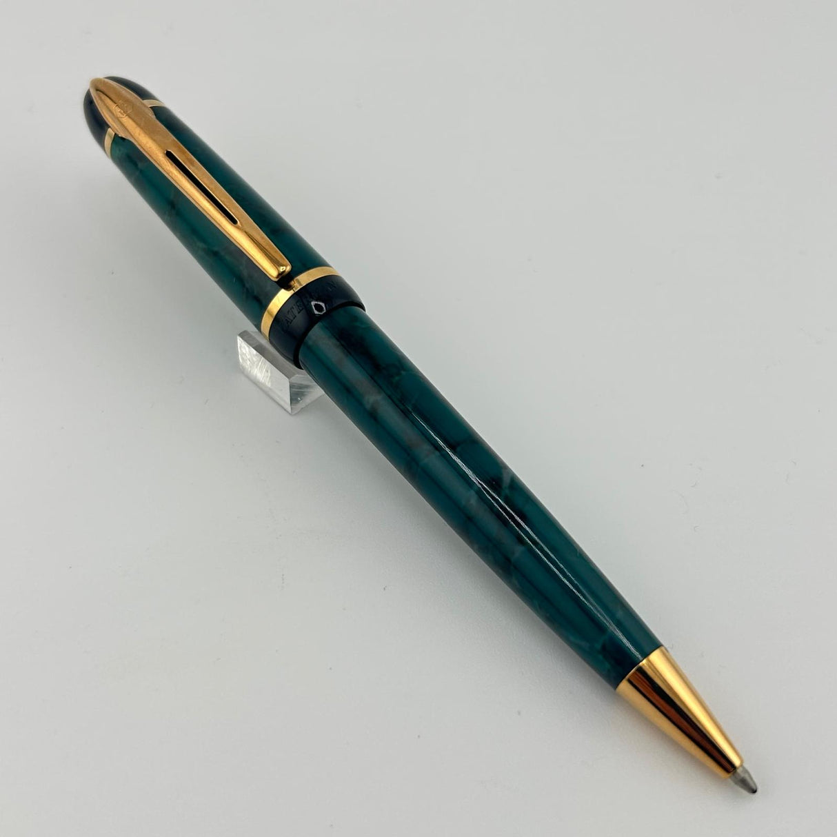 Waterman Phileas Marble Green Circa 2000 - Ball Pen