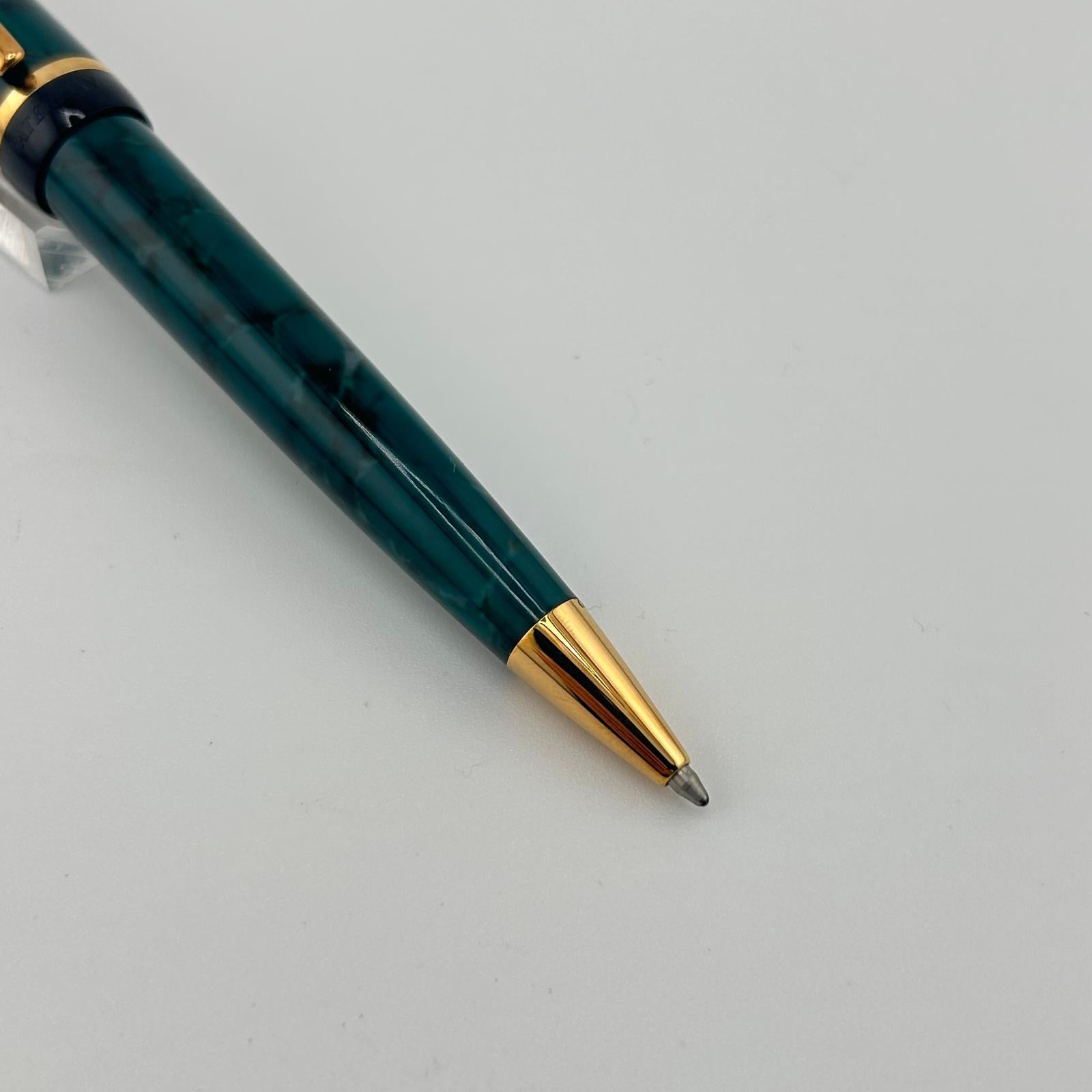 Waterman Phileas Marble Green Circa 2000 - Ball Pen