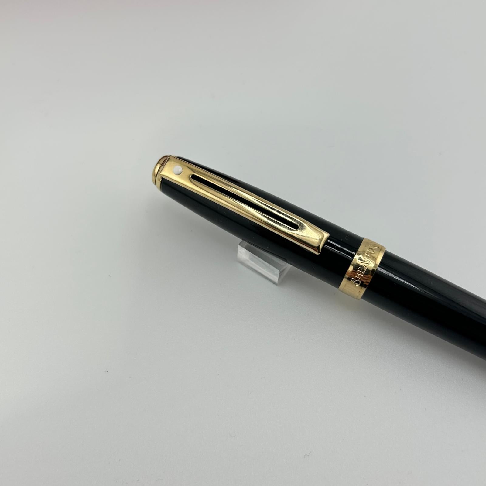 Sheaffer Prelude Black Gold Trim - Set Ball Pen + Rollerball