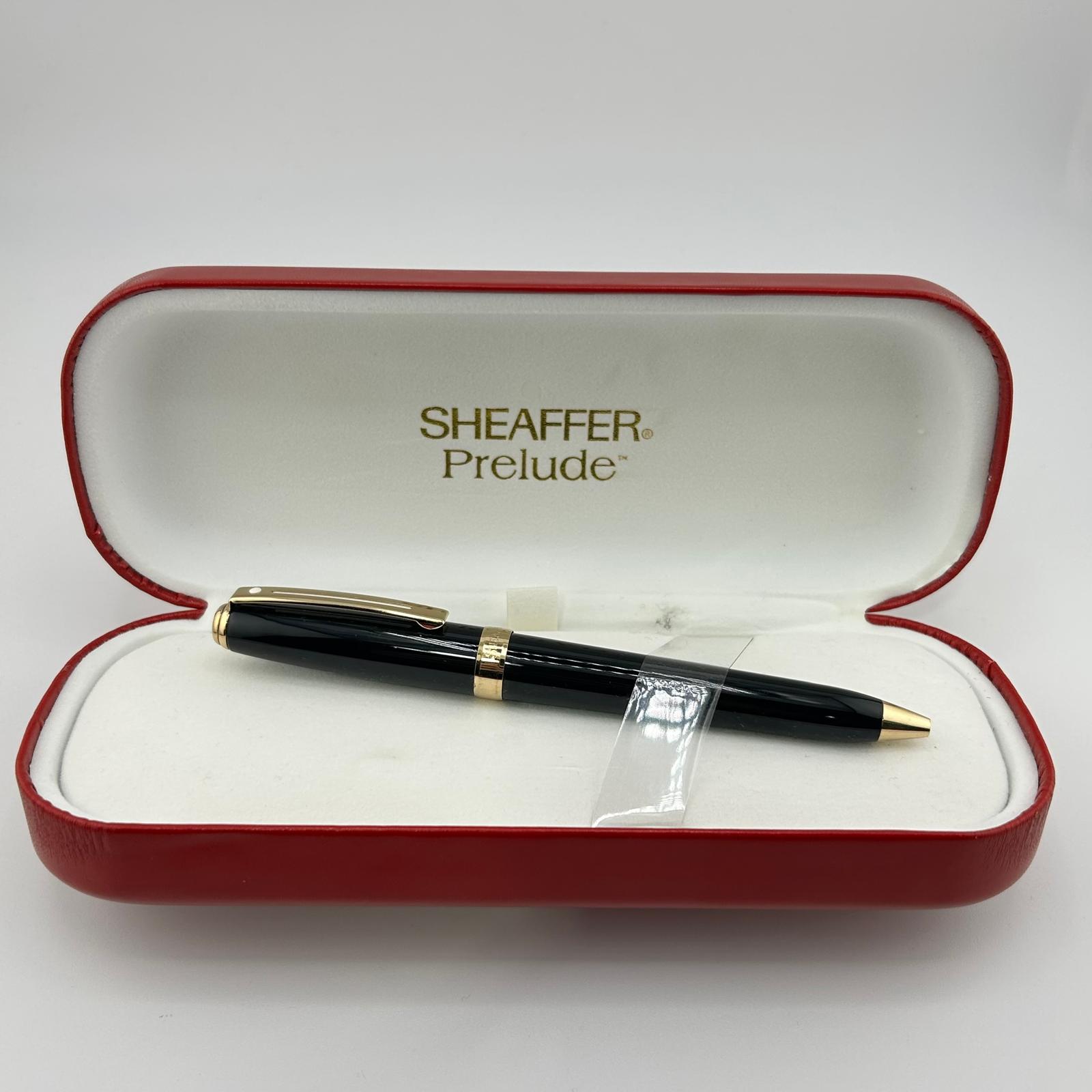 Sheaffer Prelude Black Gold Trim - Set Ball Pen + Rollerball