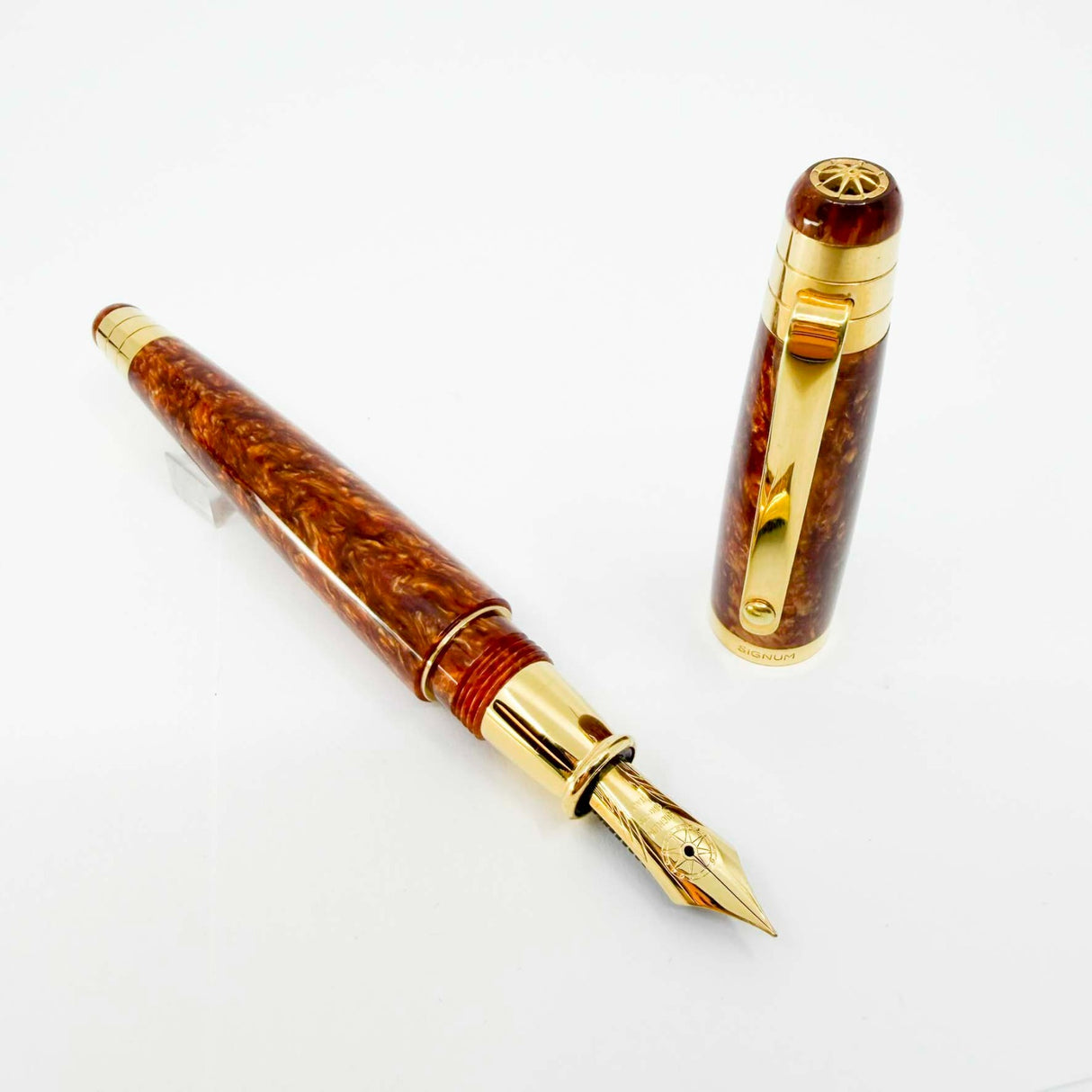 Signum Nova Red Flamme Gold nib 18K750 - Fountain Pen