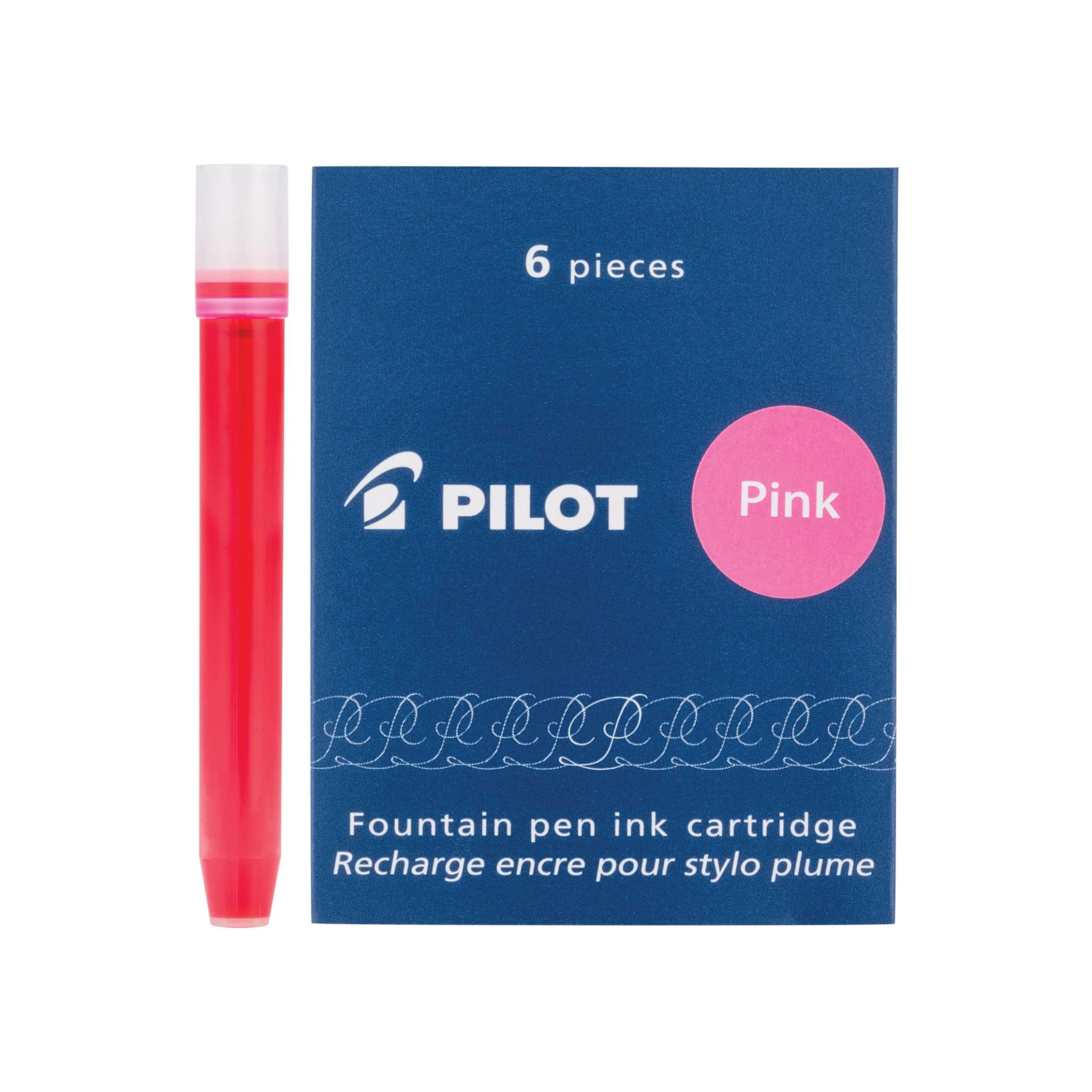 Pilot  Ink Cartridges in Pink (Pack of 6)