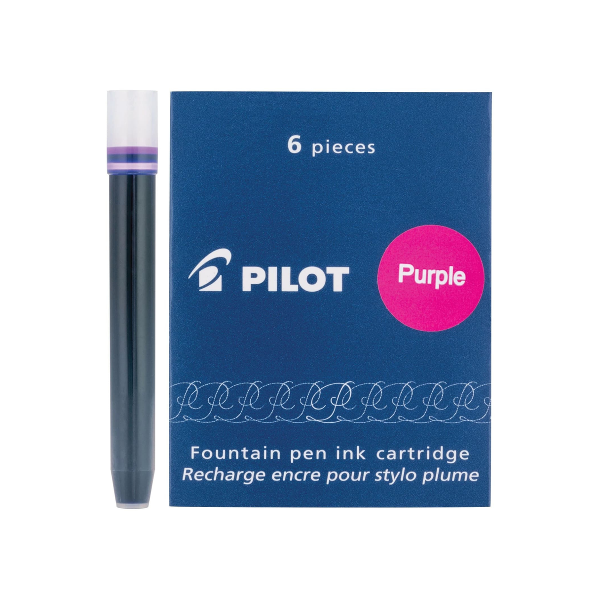 Pilot Ink Cartridges in Purple - (Pack of 6)