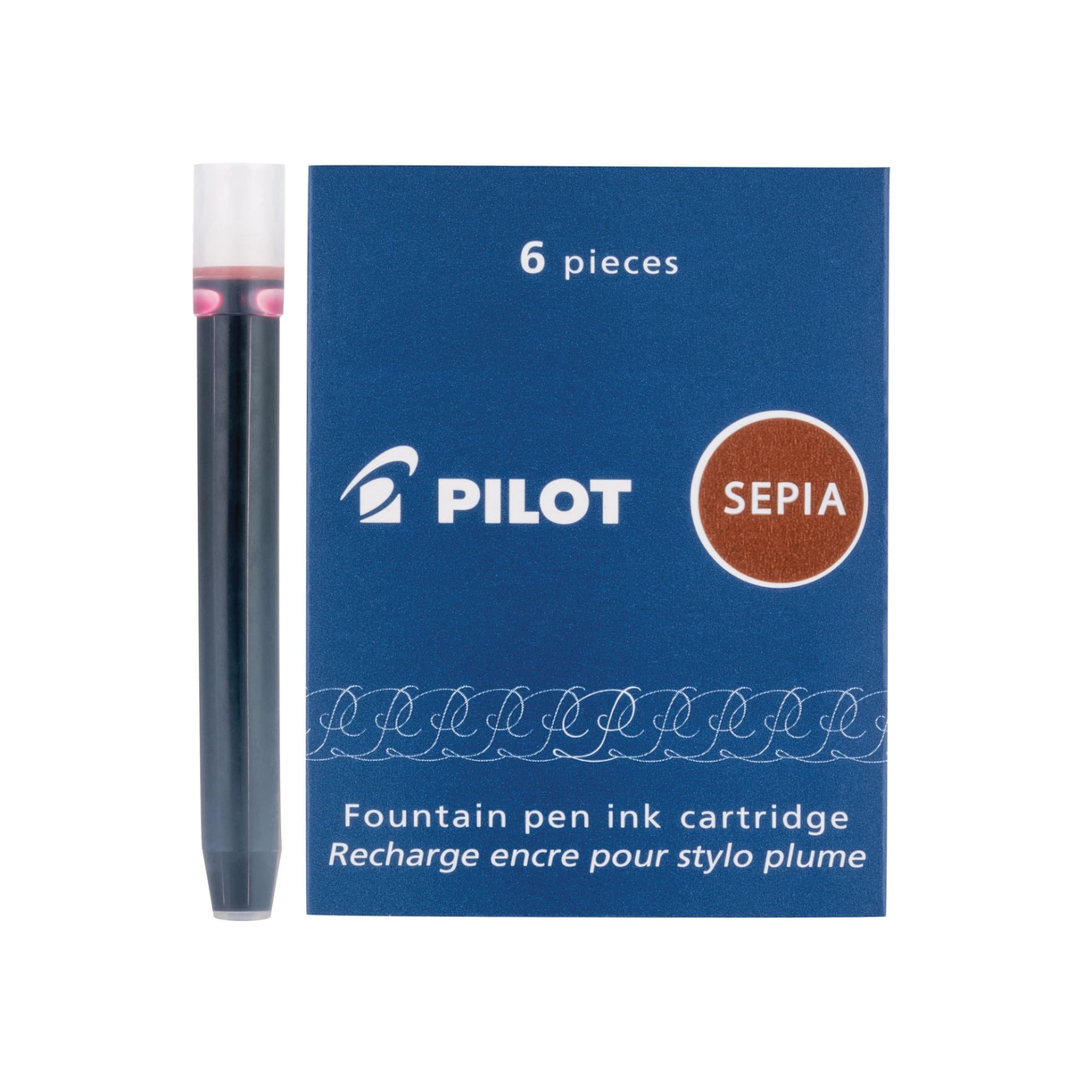 Pilot  Ink Cartridges in Sepia (Pack of 6)