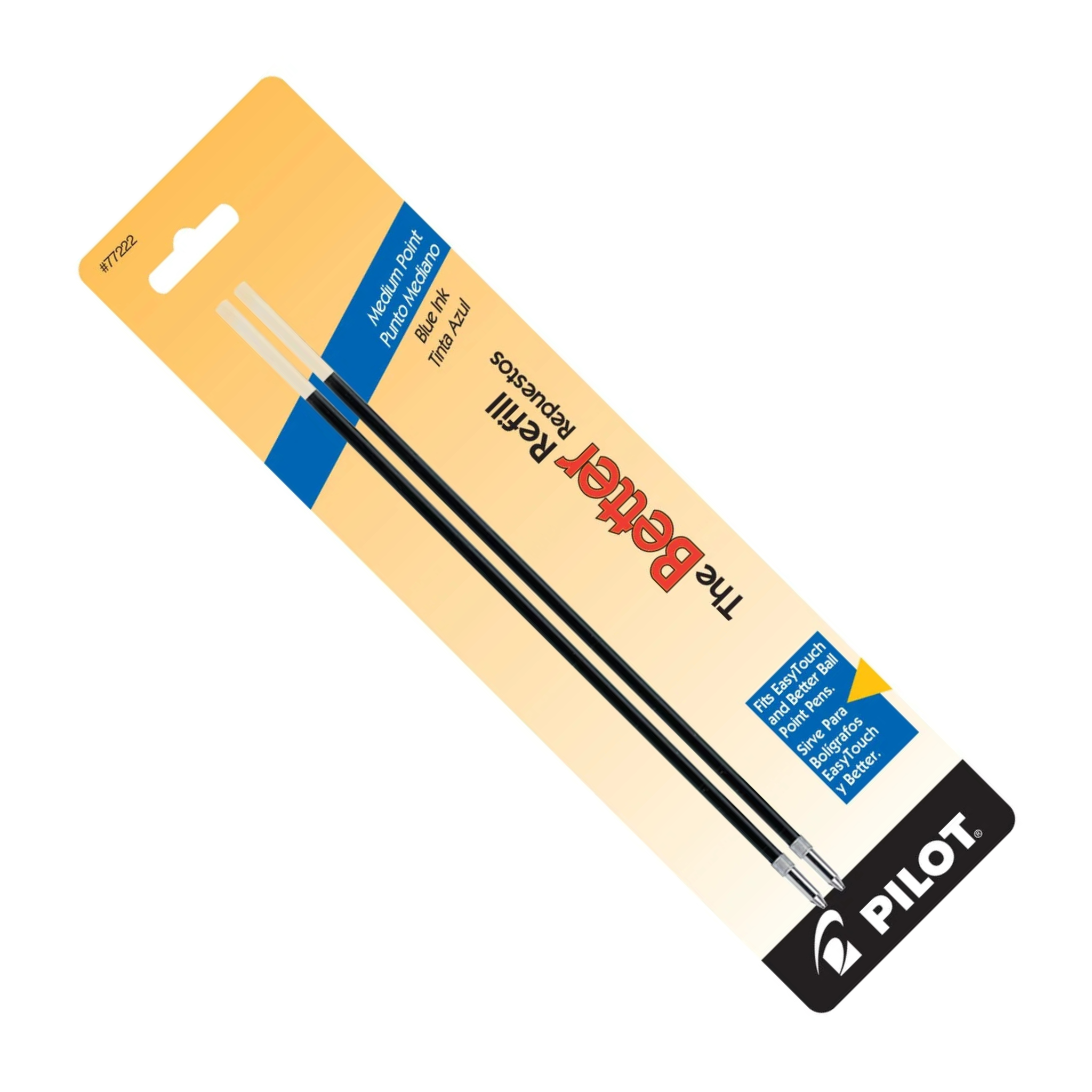 Pilot Better Ballpoint Pen Refill in Blue (Pack of 2)