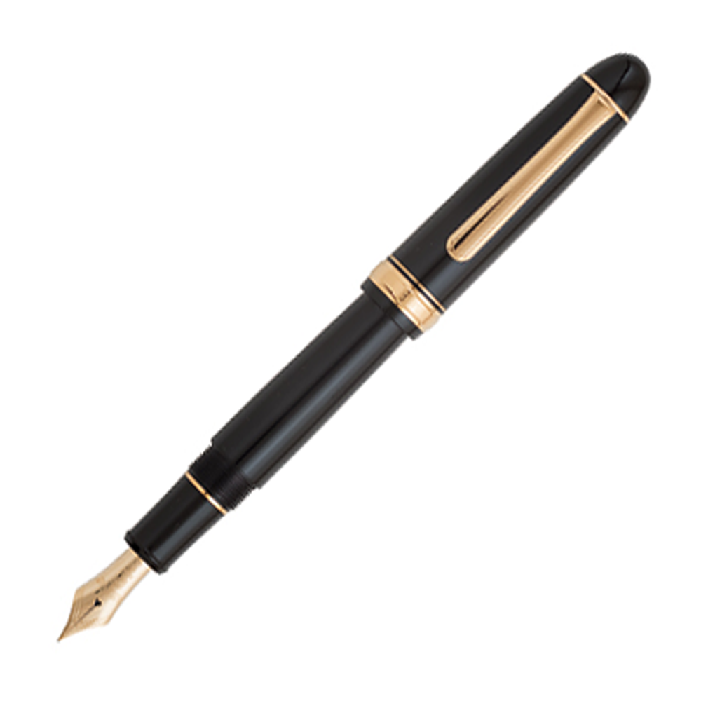 Platinum 3776 Century Black GT Trim - Fountain Pen