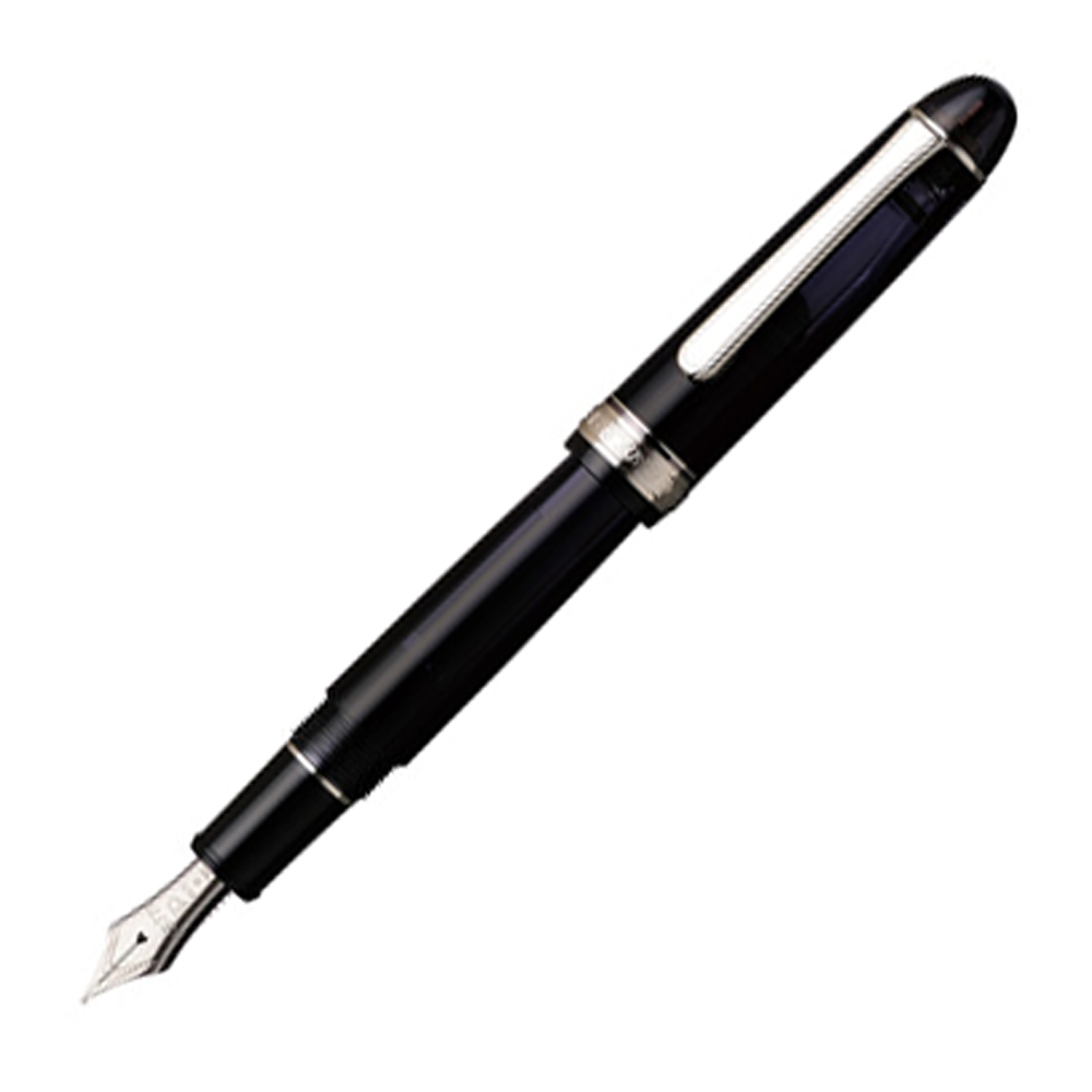 Platinum 3776 Century Black Diamond (Rhodium Plated Trim) - Fountain Pen