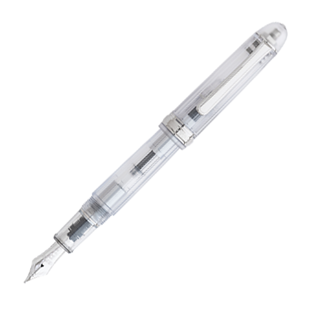 Platinum 3776 Century Clear Nice Pur Demonstrator Rhodium Plated Trim - Fountain Pen