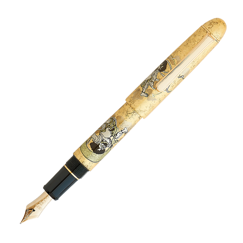 Platinum Fujin Raijin Gold Leaf (Wind God & Thunder God) - Fountain Pen