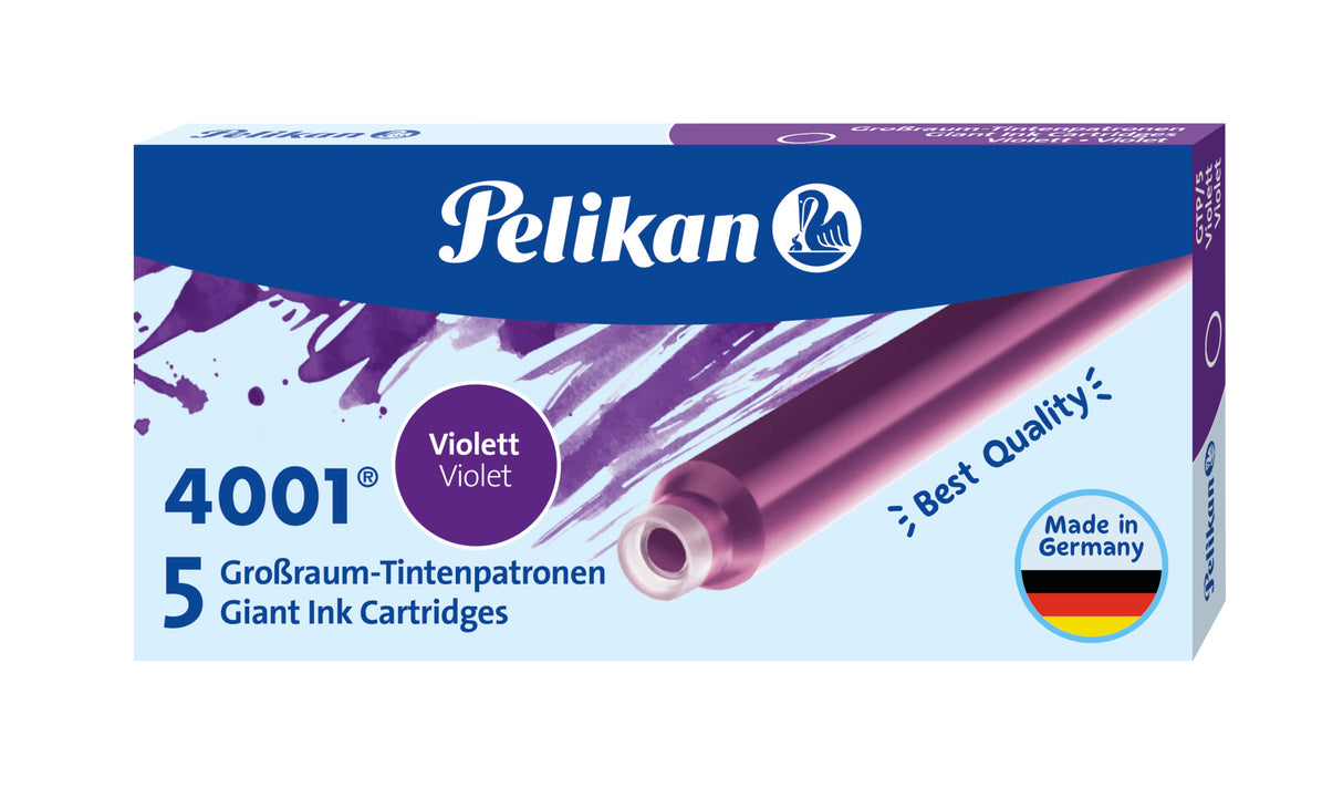 Pelikan 4001® Violet - GTP 5 Large Ink Cartridges