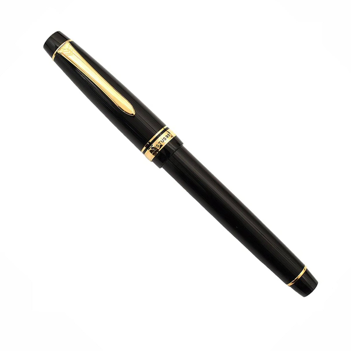 Pilot Justus 95 Black Gold Trim - Fountain Pen