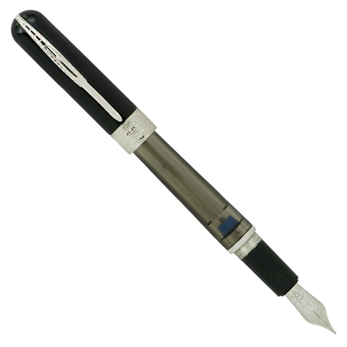 Pineider Avatar UR Twin Tank Touchdown Graphene Black - Fountain Pen