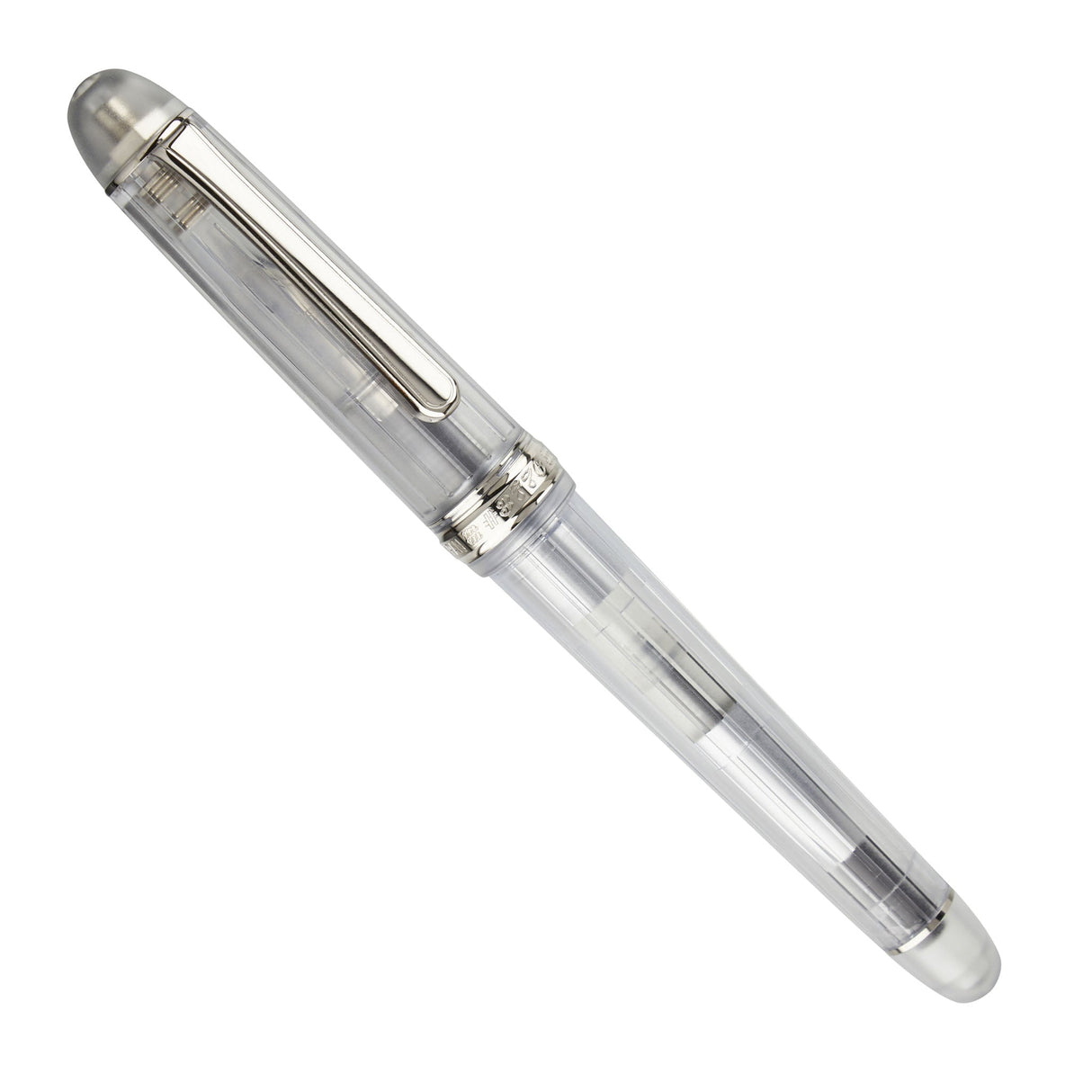 Platinum 3776 Century Clear Oshino Demonstrator Rhodium Plated Trim - Fountain Pen