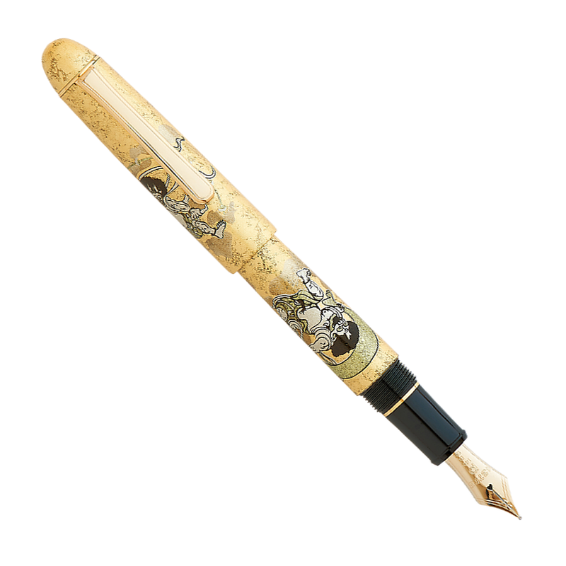 Platinum Fujin Raijin Gold Leaf (Wind God & Thunder God) - Fountain Pen