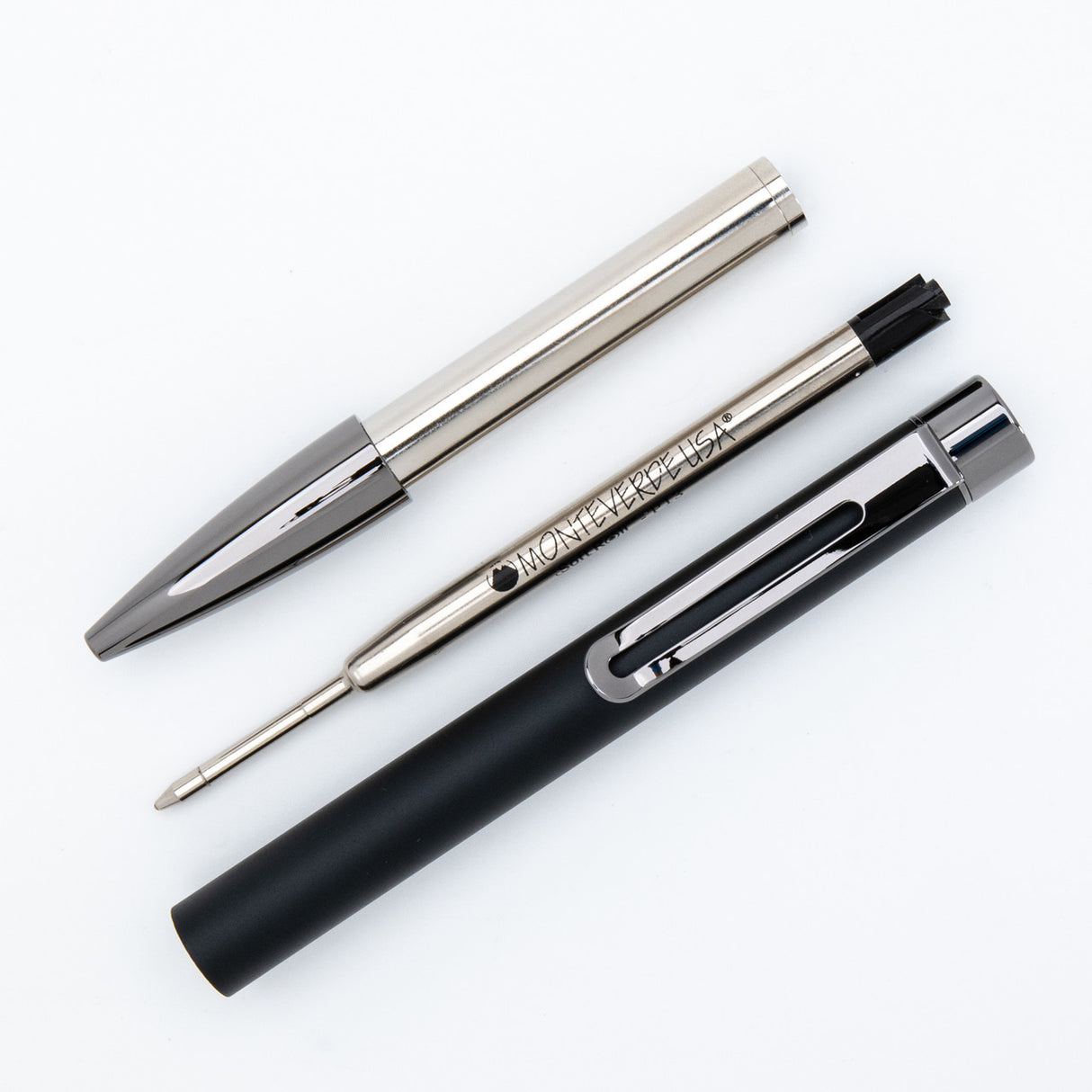 Monteverde USA® Ritma Anodized Black Ballpoint Pen