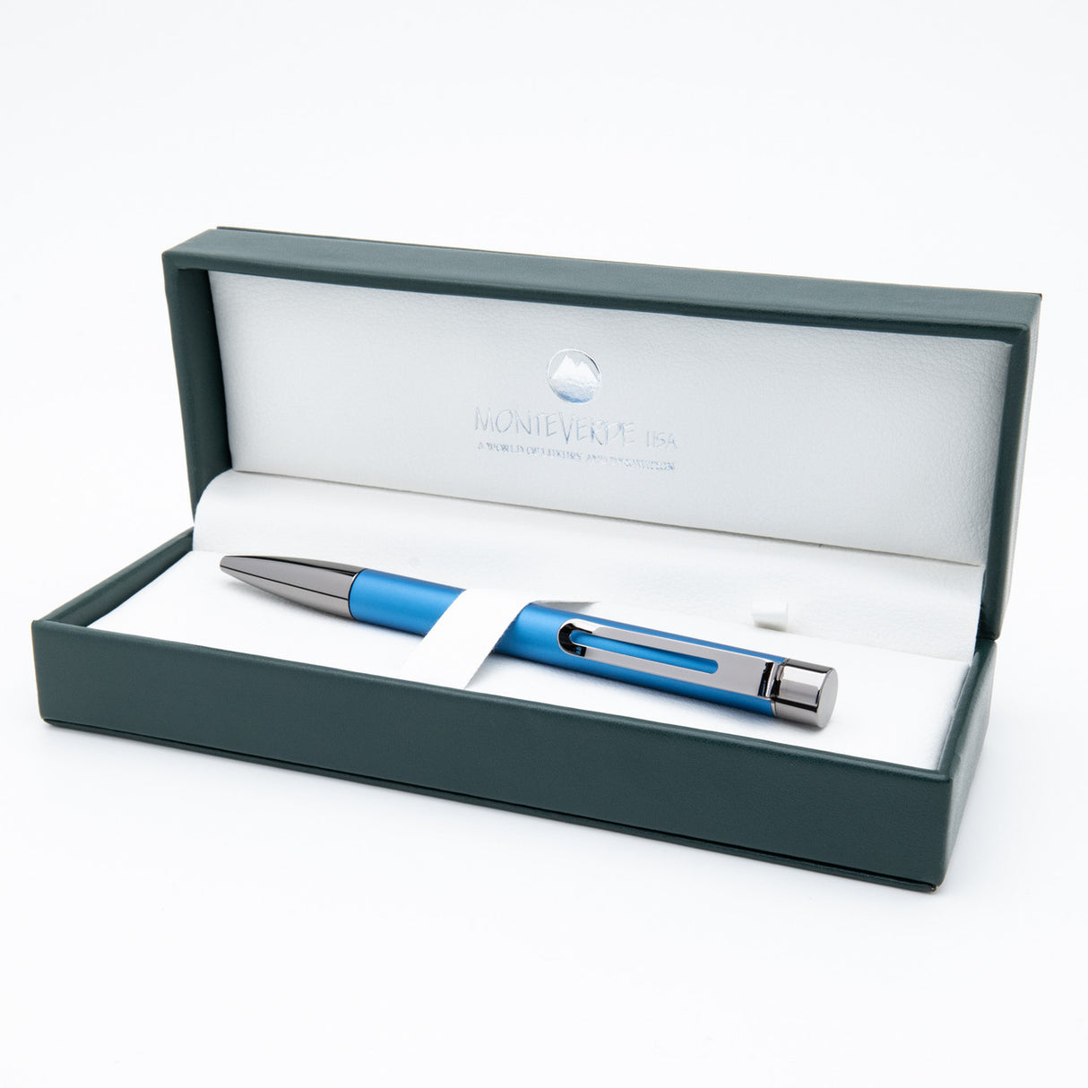 Monteverde USA® Ritma Anodized Blue Ballpoint Pen