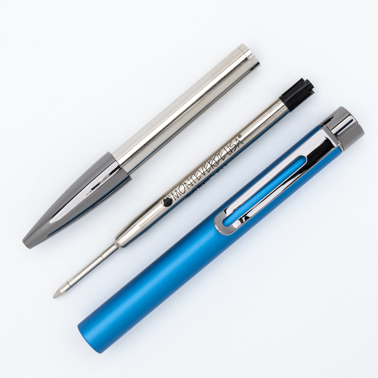 Monteverde USA® Ritma Anodized Blue Ballpoint Pen