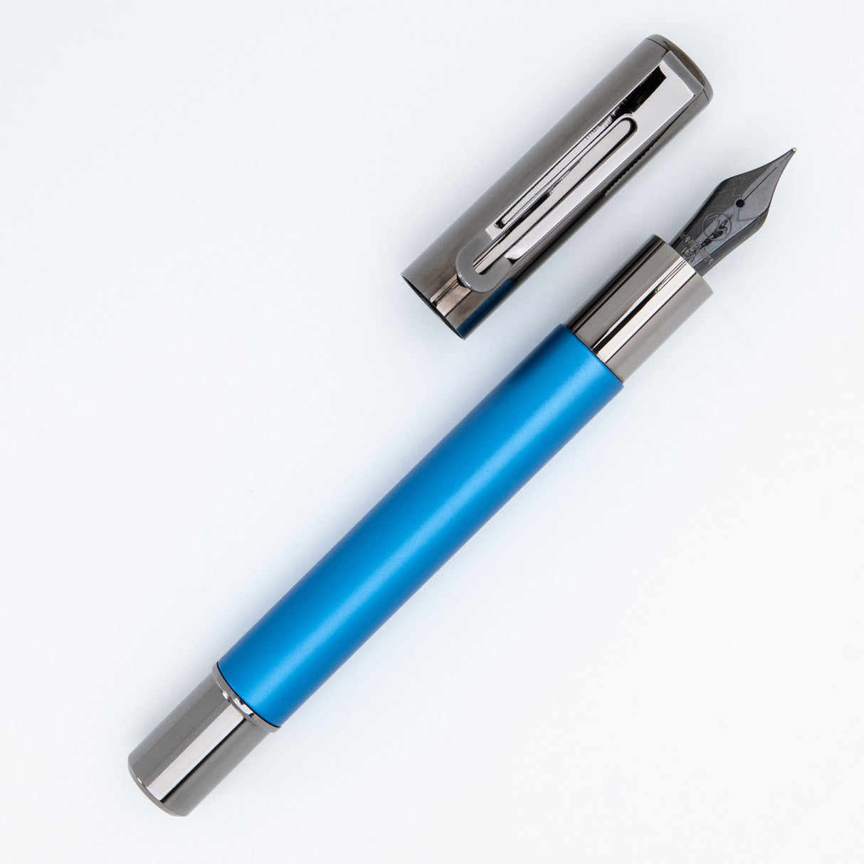 Monteverde USA® Ritma Anodized Blue Fountain Pen w/ JoWo Nib