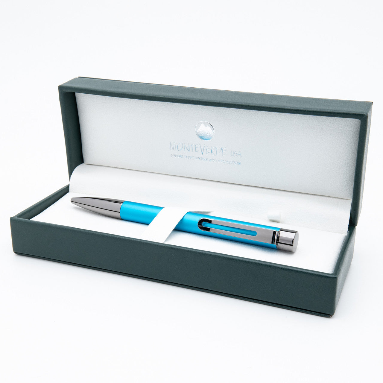 Monteverde USA® Ritma Anodized Turquoise Ballpoint Pen