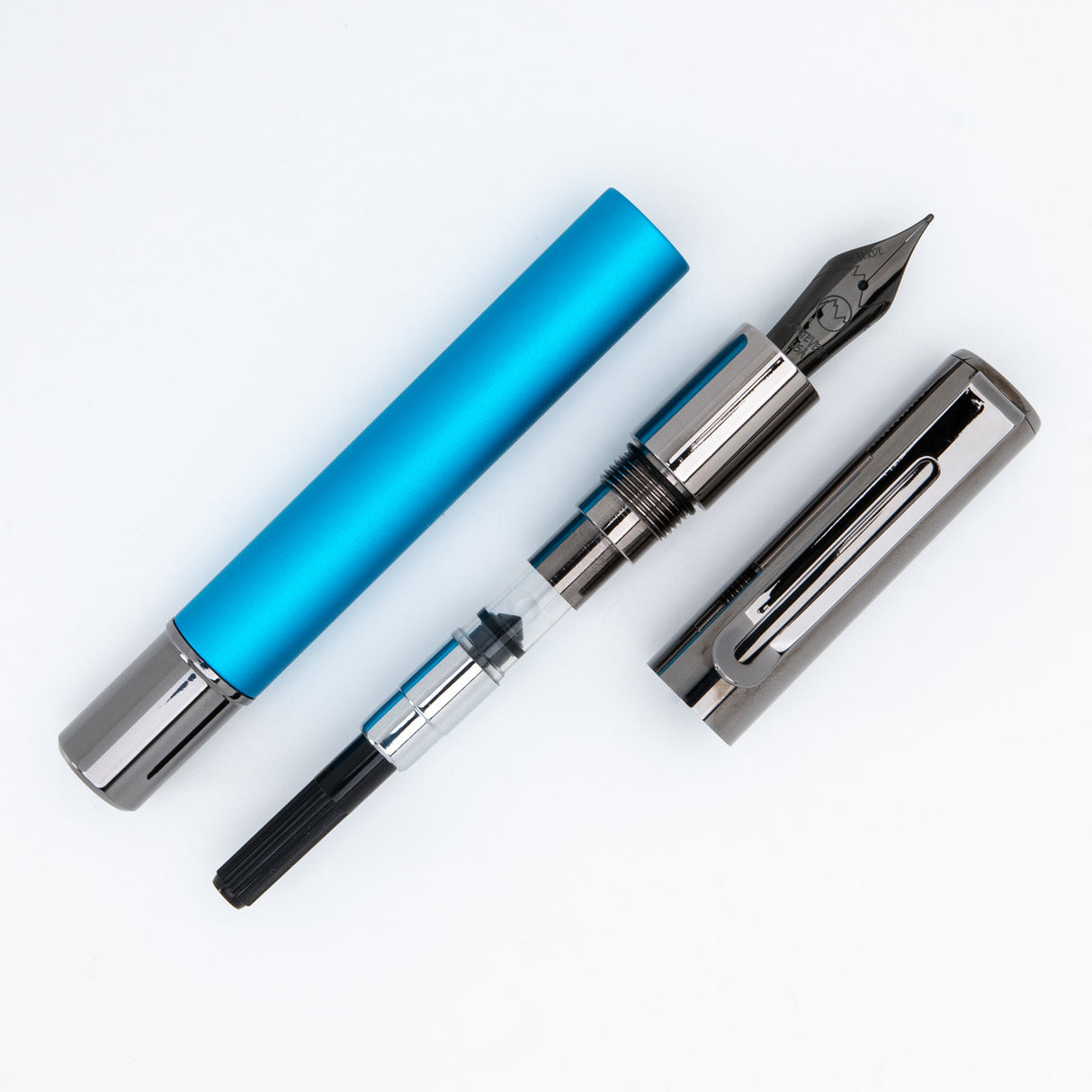 Monteverde USA® Ritma Anodized Turquoise Fountain Pen w/ JoWo Nib