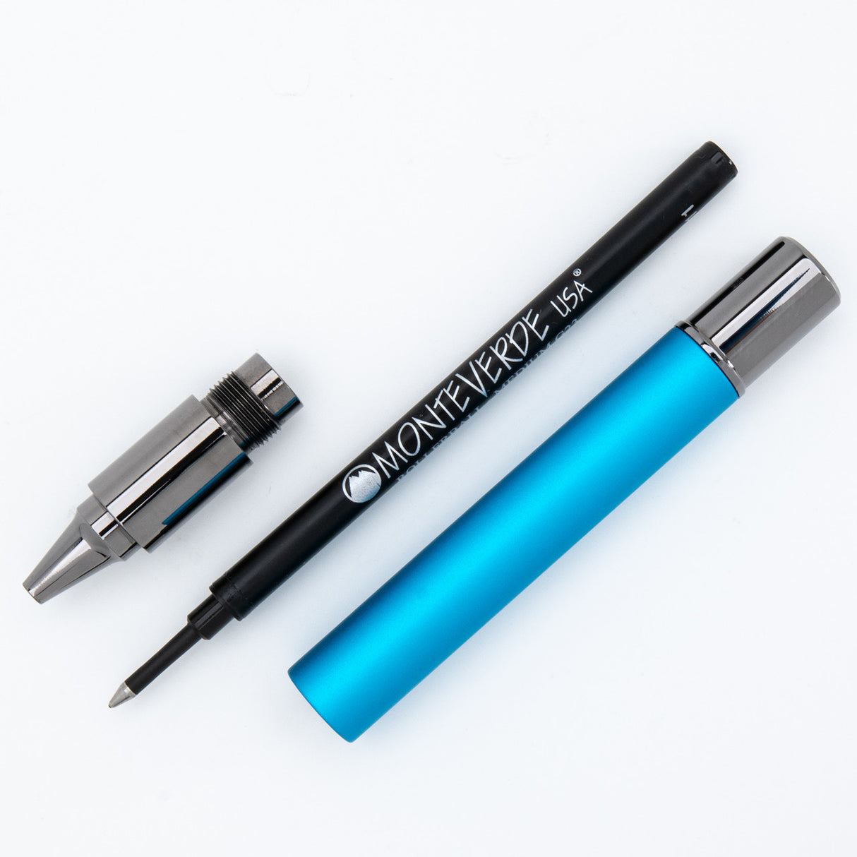 Monteverde USA® Ritma Anodized Turquoise Rollerball Pen