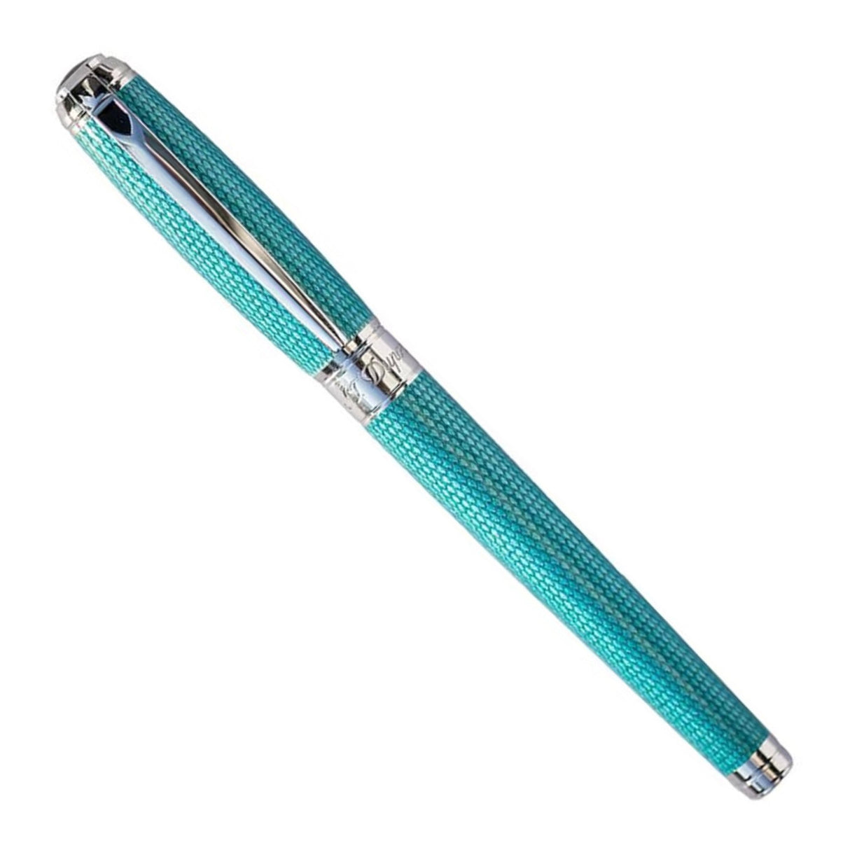 S.T. Dupont Line D Diamond Guilloche Aquamarine - Fountain Pen