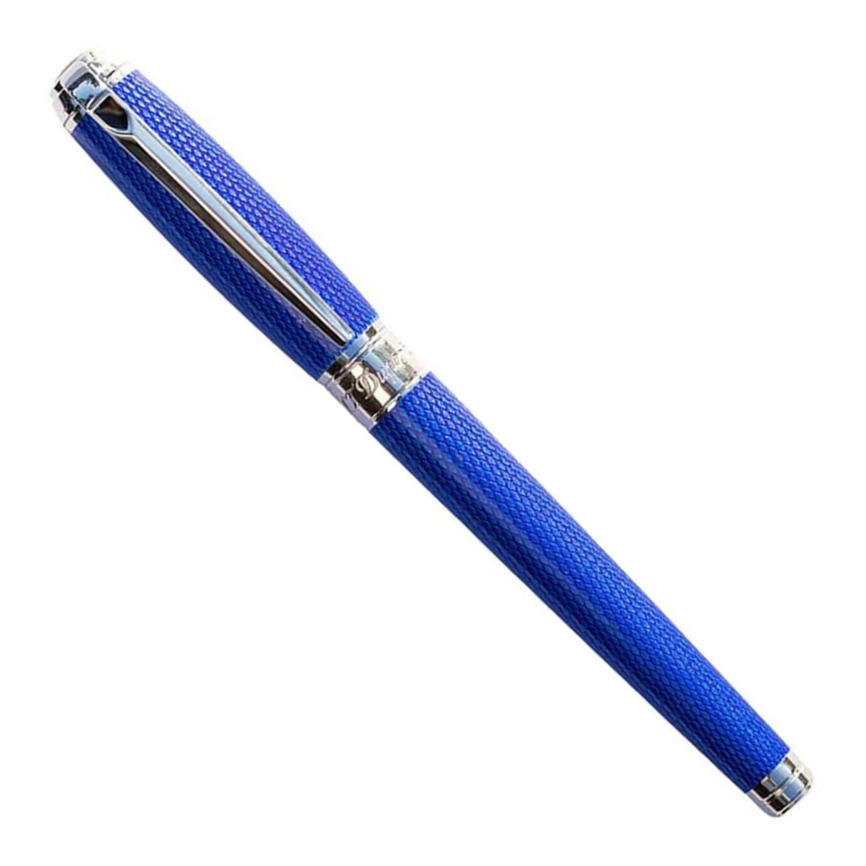 S.T. Dupont Line D Diamond Guilloche Sapphire - Fountain Pen