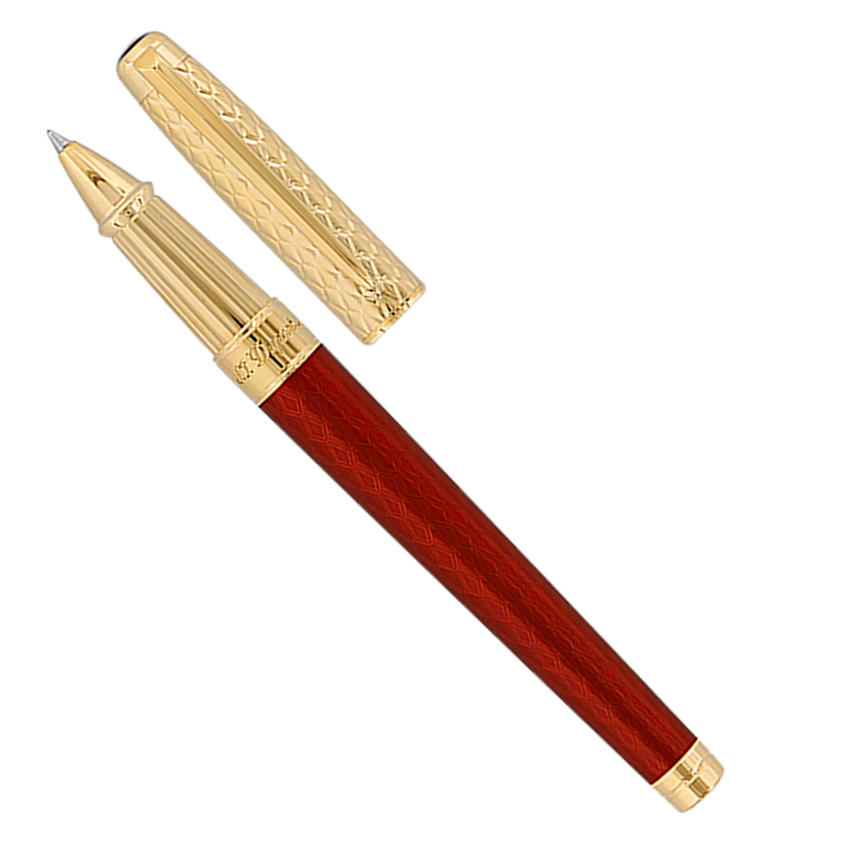 S.T. Dupont Line D Eternity Burgundy & Gold - Rollerball