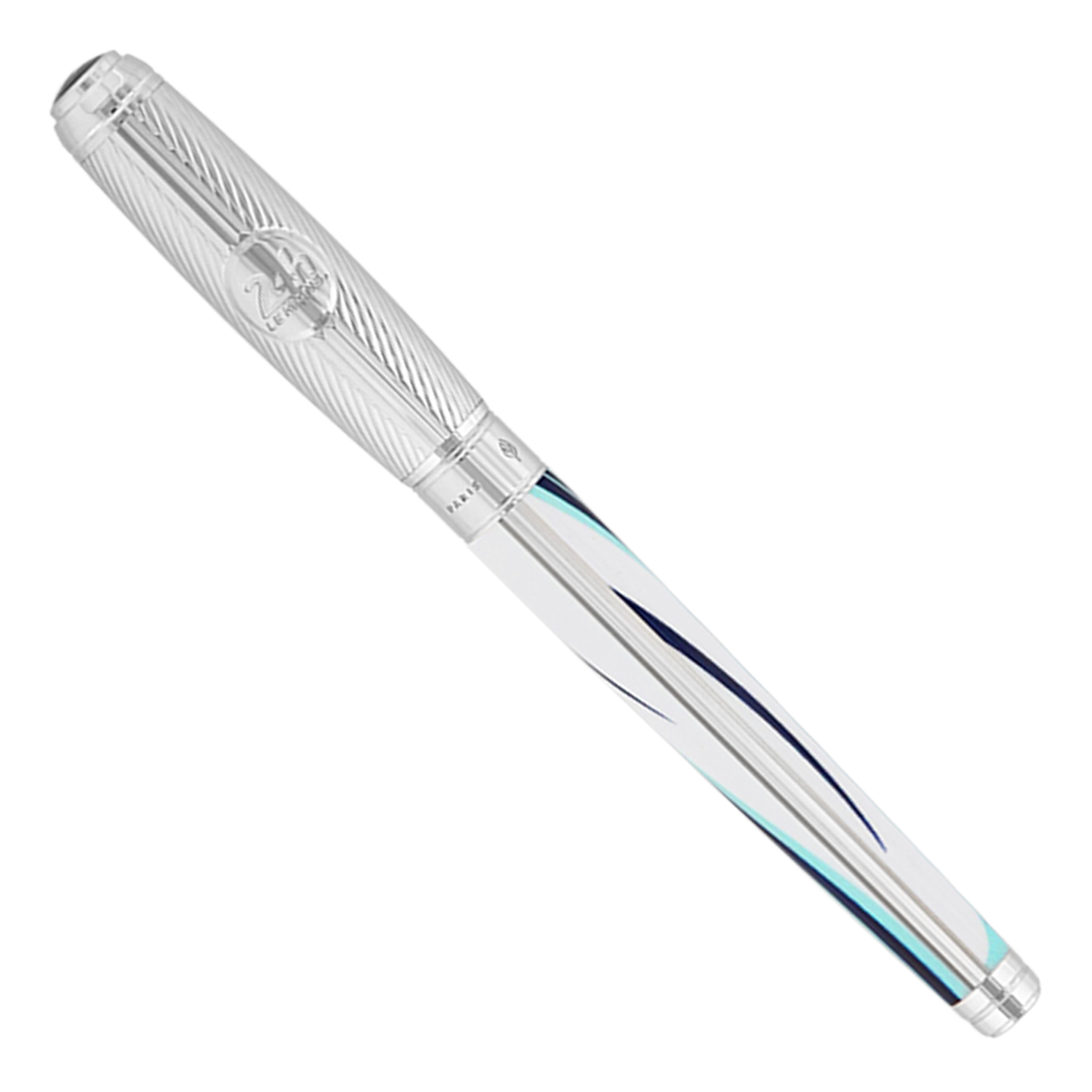 S.T. Dupont Line D Le Mans White & Silver - Multifunction Pen - Fountain Pen/Rollerball