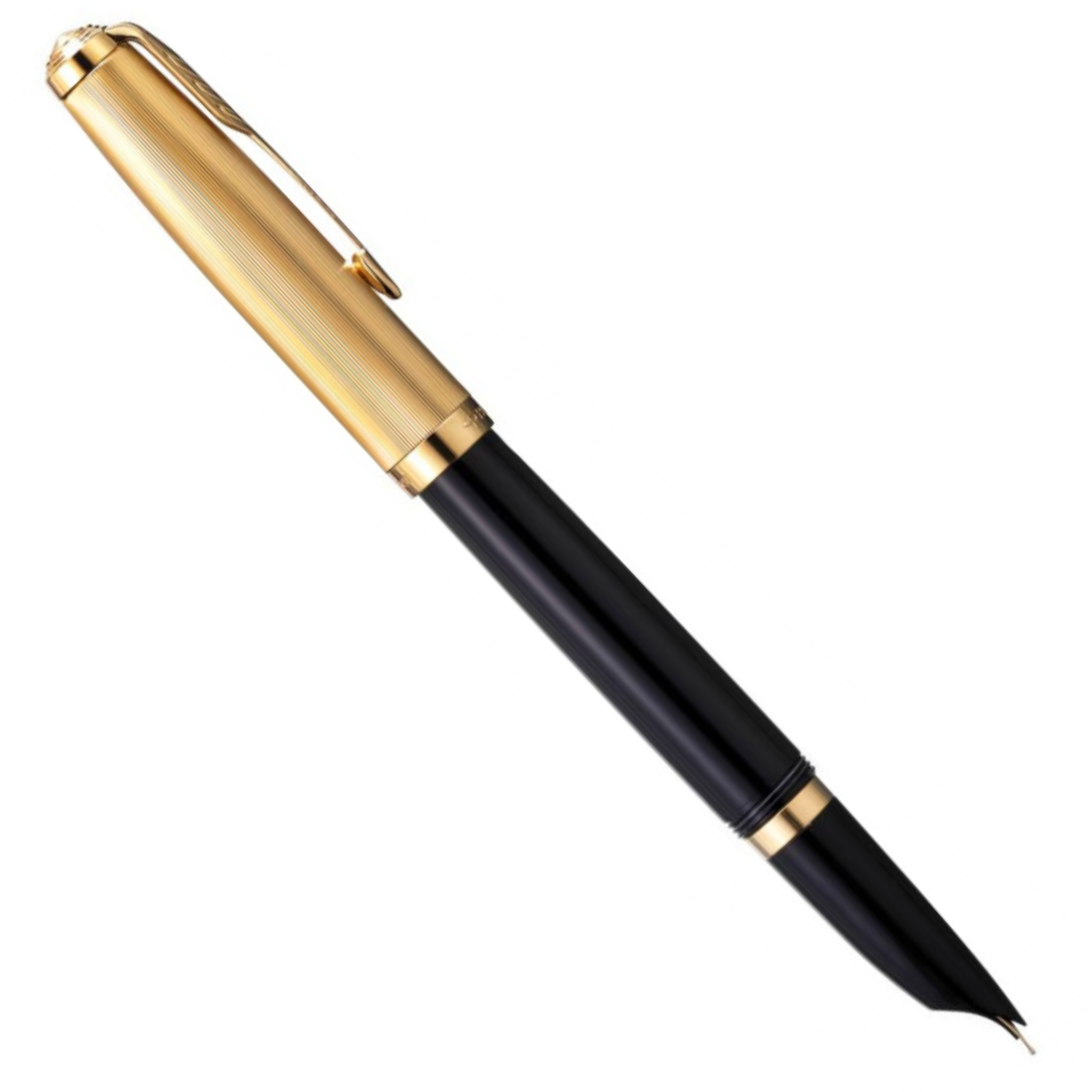 Parker 51 Deluxe Black & Gold - Fountain Pen (18KT Nib)