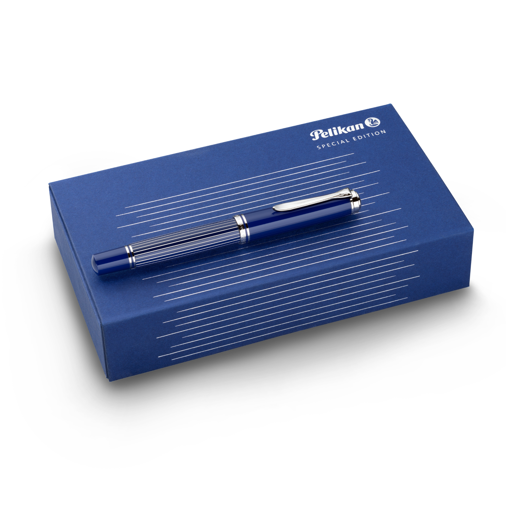Pelikan Souveran M815 Metal Striped Blue Limited Edition Fountain Pen