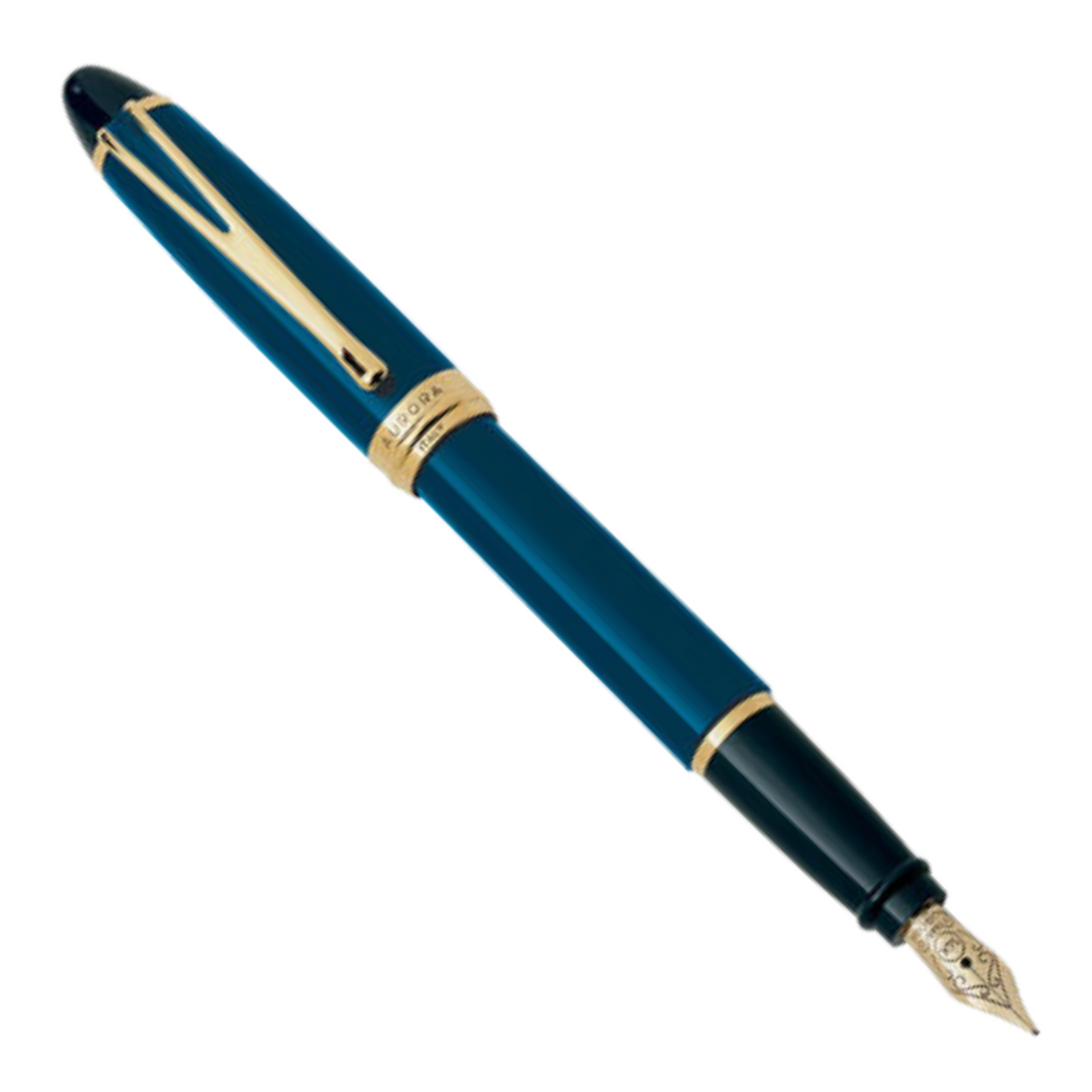 Aurora Ipsilon Deluxe Blue - Fountain Pen w/ 14k Gold Nib