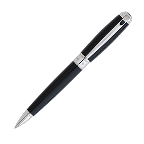 S.T. Dupont Line D Black & Palladium Plate - Large Ballpoint Pen